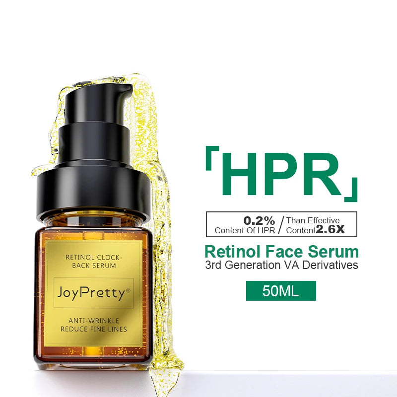 Retinol Face Serum Wrinkle Removal Moisturizing Anti Aging Dark Spots Remover Hyaluronic Acid Facial Serum Skin Care