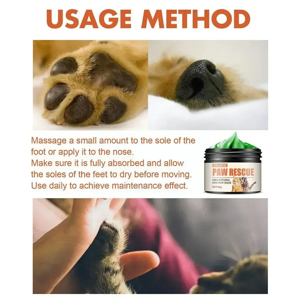 30g Pet Paw Care Cream Cat and Dog Foot Care Cream Foot Pad Protection Oil Dog Paw Balm Cat Dog Paw Protective Cream Canine