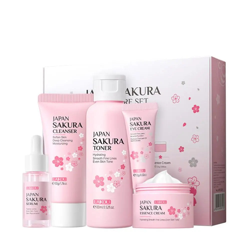 BIOAOUA Rice Puree Rejuvenating and Moisturizing six-piece Set Whitening Firming Anti-aging Beauty Facial Skincare Set
