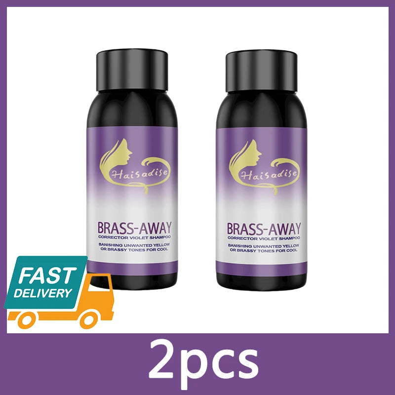 Professional Purple Shampoo Professional Yellow Removal Post Dyeing Gray Hair Care Bleached Highlighted Shampoo Revitalize 30ml