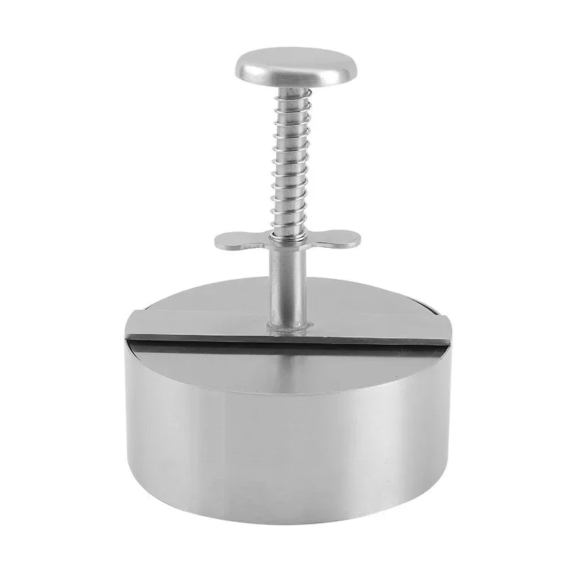 Hamburger Patty Maker Press 304 Stainless Steel Non-Stick Round Manual Rice Ball Mold Thickness Adjusted Kitchen Beef BBQ Tools