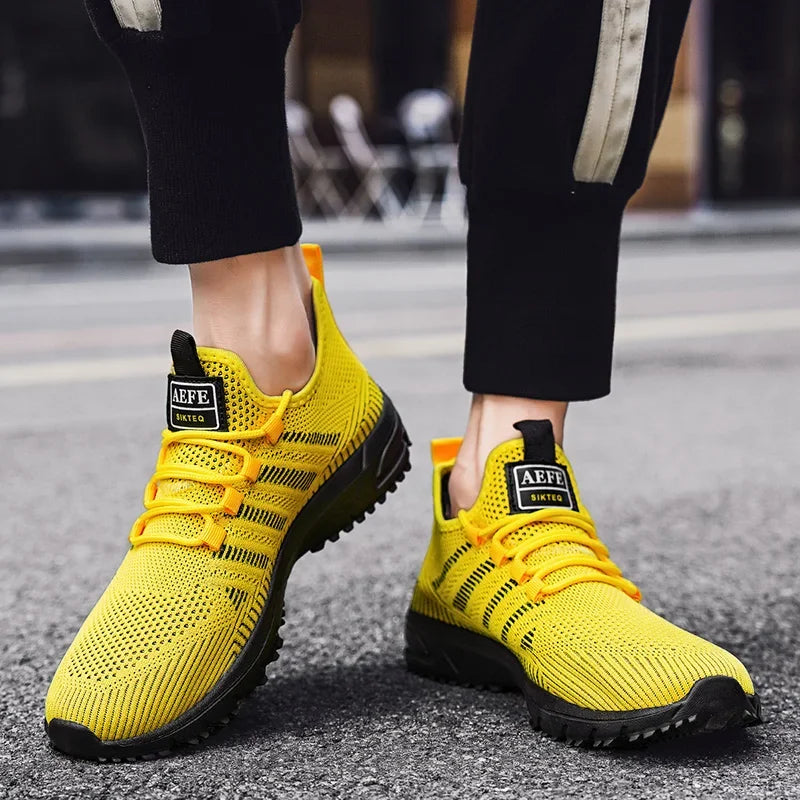 Man's Safety Shoes Badminton Luxury Men's Shoe Sale Knitwear Skateboard Cotton Sneakers Man Summer Rubber Bottom Tennis Airy