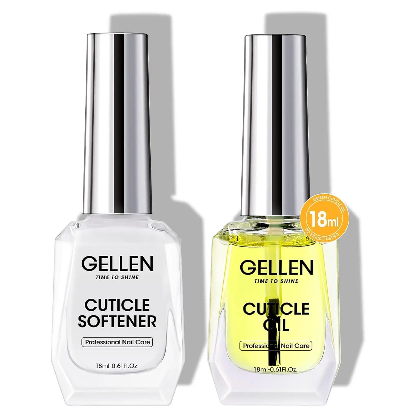 GELLEN Professional Nail Art Gel Set 18ml 4Pcs Base Top Coat Clear Strengthener Soak Off Polish Manicure DIY Kit Long Lasting