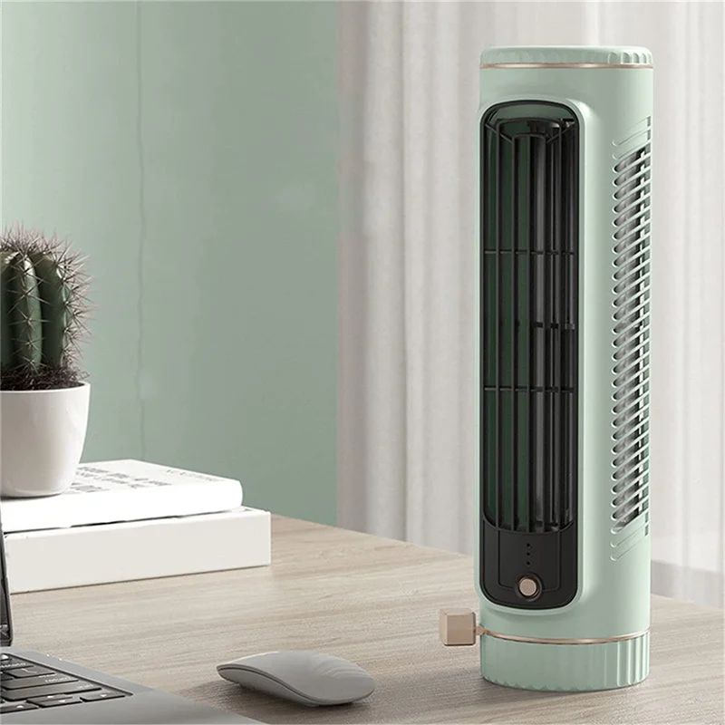 Portable Automatic Remote Air Conditioner, USB Personal Air Conditioner Mini Conditioner with 3-Speed Electric Fan White