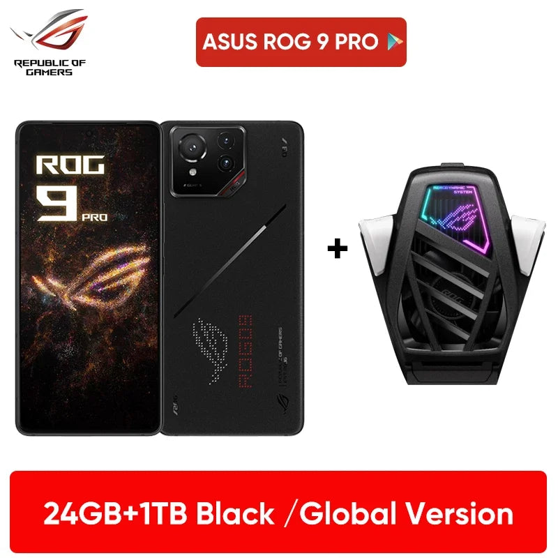 World Premiere ASUS ROG Phone 9 5G Smartphone Snapdragon 8 Elite 6.78‘’ 185Hz AMOLED Display ROG 9 Pro 5800mAh NFC Mobile Phone