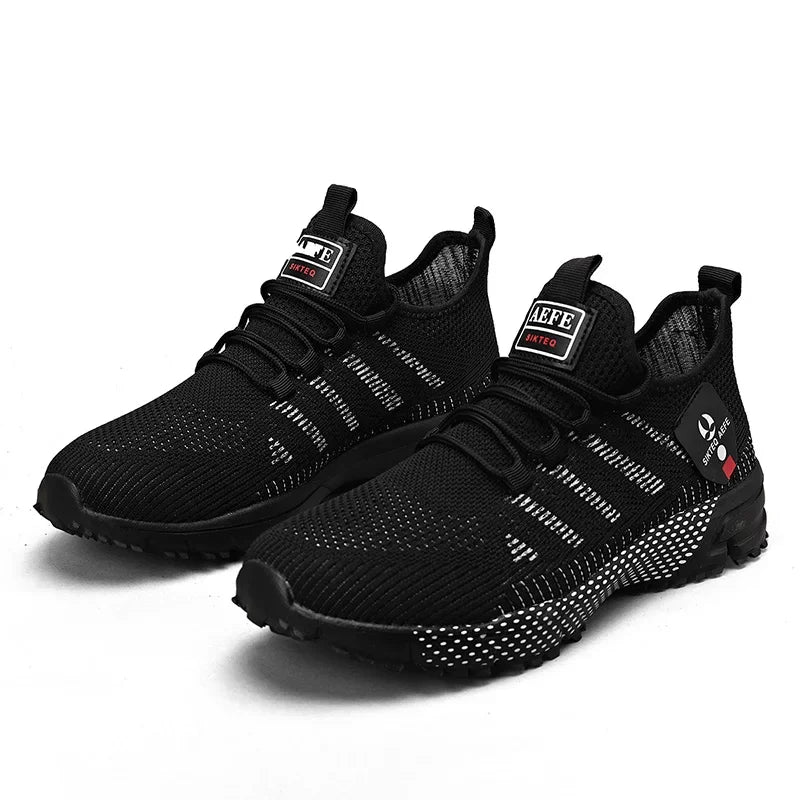 Man's Safety Shoes Badminton Luxury Men's Shoe Sale Knitwear Skateboard Cotton Sneakers Man Summer Rubber Bottom Tennis Airy