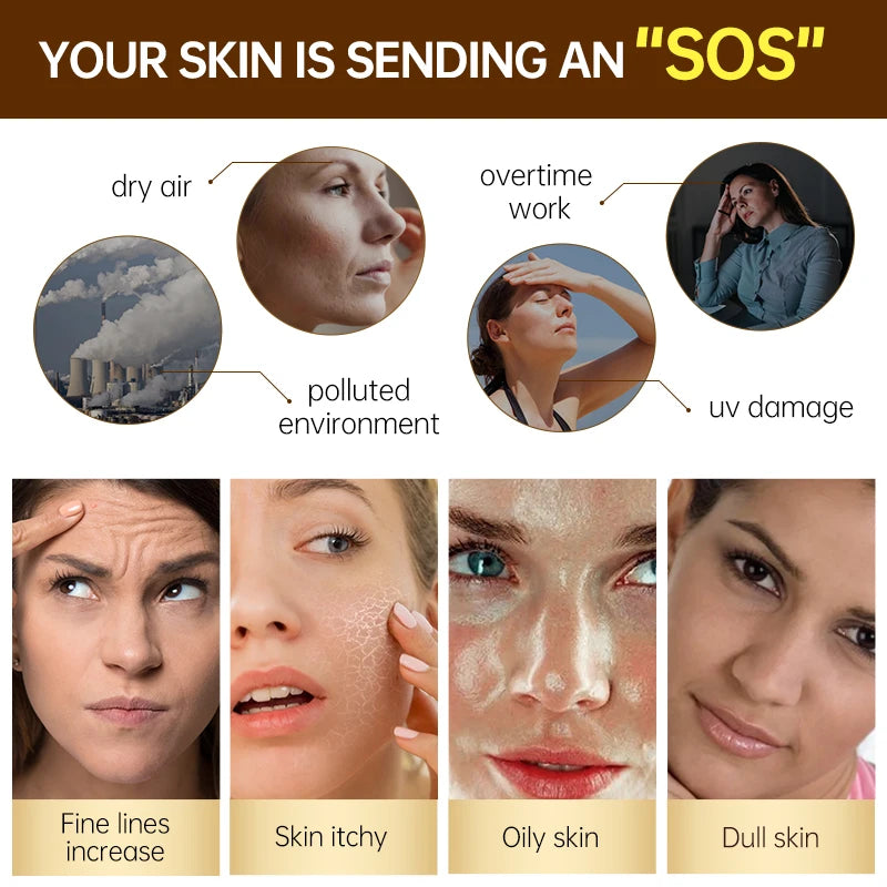 Retinol Face Serum Wrinkle Removal Moisturizing Anti Aging Dark Spots Remover Hyaluronic Acid Facial Serum Skin Care