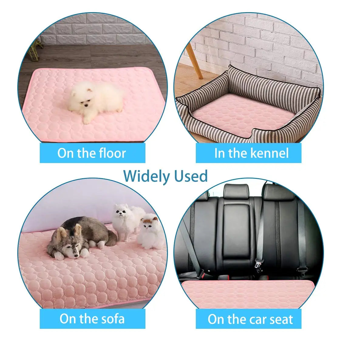 Pet Cooling Mat for Dogs and Cats Moisture Proof Breathable Durable Cooling Bed Summer Comfort Pad Small Large Pets Use
