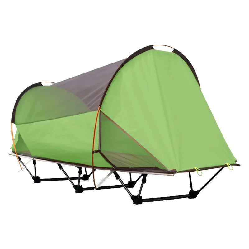 Tent Outdoor Camping Single Person Off-the-Ground Tent Integrated Folding Camp Bed Road Trip Fishing Camping Tent