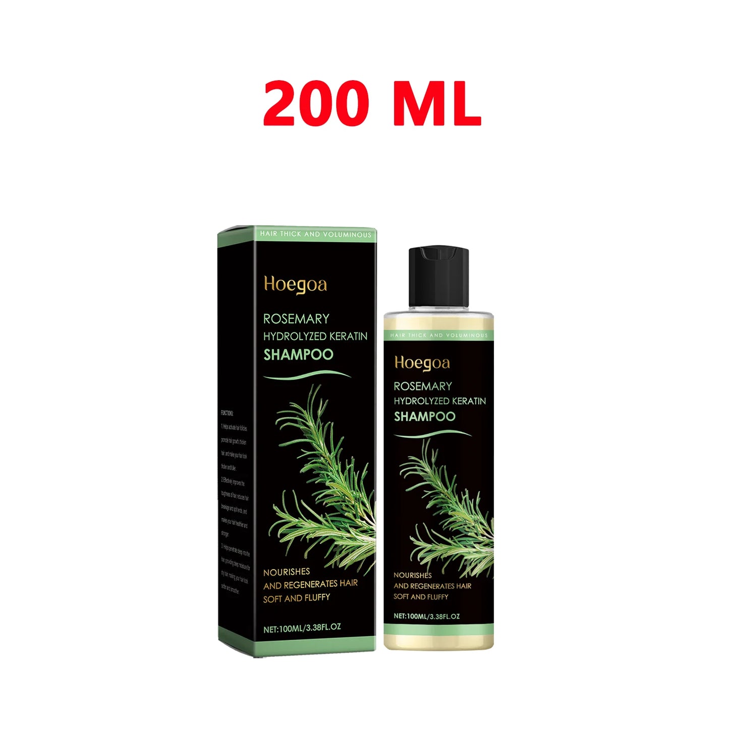 Rosemary Oil Hair Growth Shampoo Organic Thickening for Thinning Hair & Hair Loss Volumizing Natural Shampoo for Men and Women