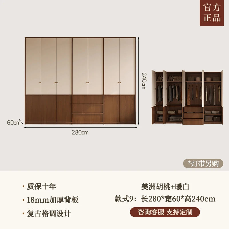 Bedroom Organizer Closet Fabric Drawers Shelves Partitions Wardrobe Clothes Cupboard Modern Guarda Roupa Furniture For Room