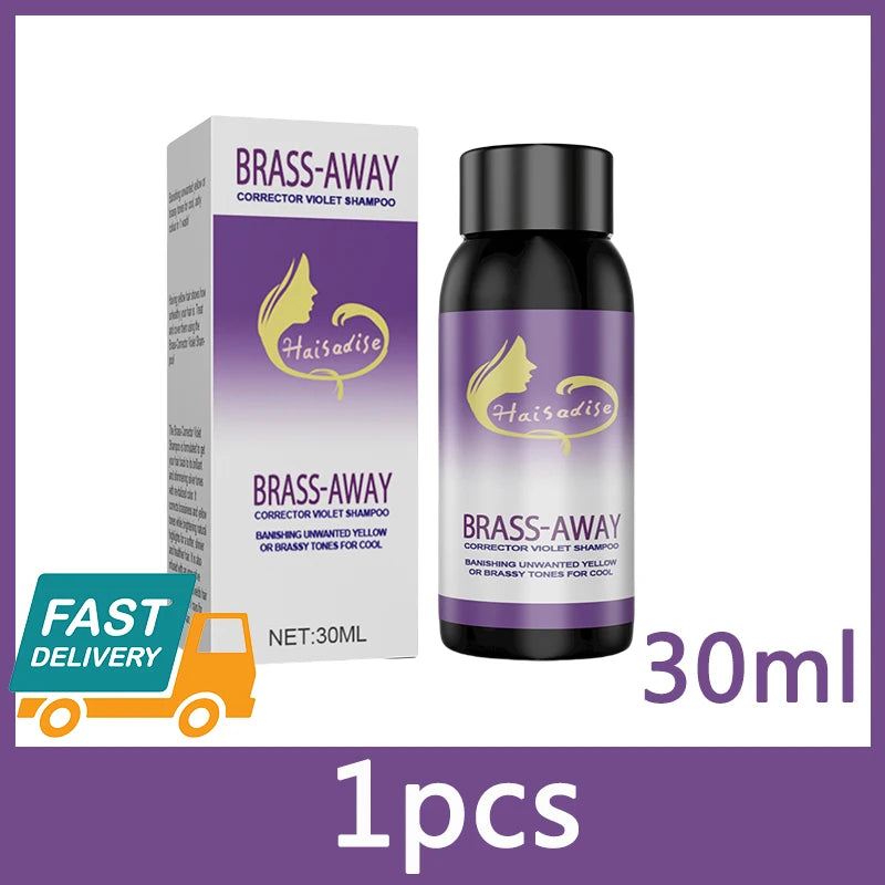 Professional Purple Shampoo Professional Yellow Removal Post Dyeing Gray Hair Care Bleached Highlighted Shampoo Revitalize 30ml