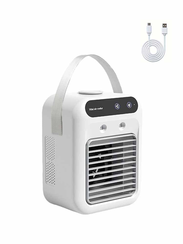 Portable Air Conditioners,3-In-1 Cooling Fan Air Conditioner with 2-Speed,Built-In 1800mah Battery,Air Cooler for Home&Outdoor