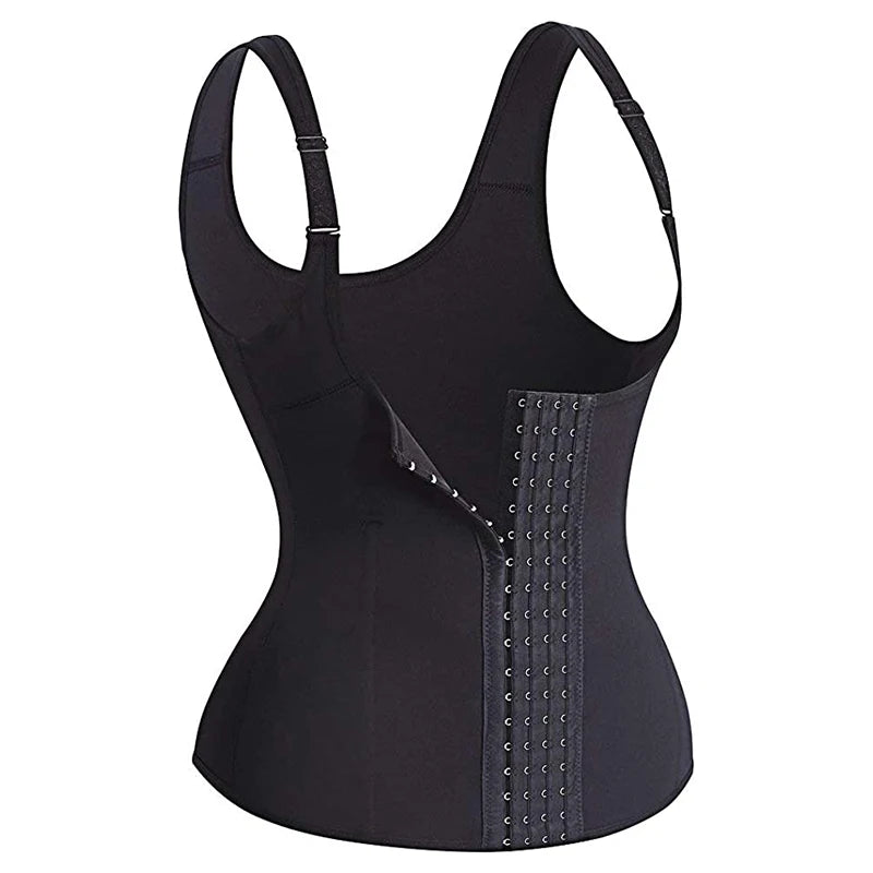 Waist Trainer Vest Slimming Corset for Weight Loss Body Shaper Sauna Suit Compression Shirt Belly Girdle Tops Shapewear Strap