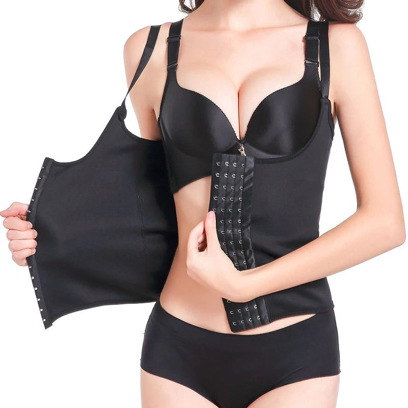 Waist Trainer Vest Slimming Corset for Weight Loss Body Shaper Sauna Suit Compression Shirt Belly Girdle Tops Shapewear Strap