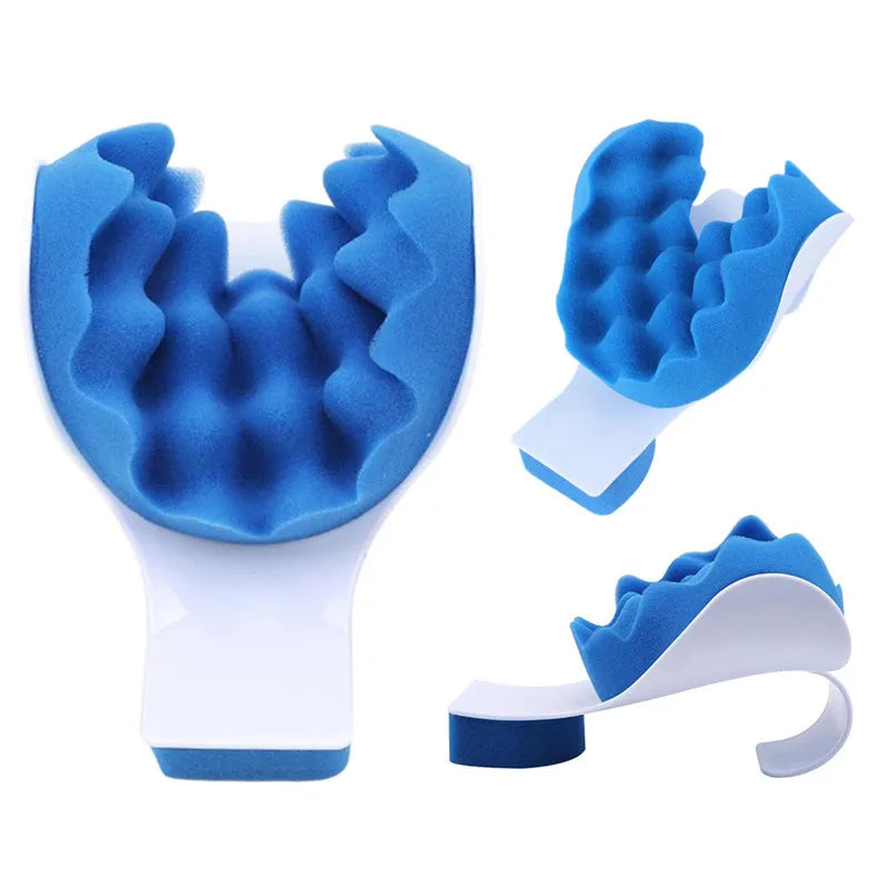 Relaxed Neck Support Pillow Tension Reliever  Massager Head Neck Shoulder Relax Muscle Tension Relieves Tightness Soreness Tool