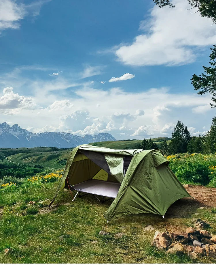 Tent Outdoor Camping Single Person Off-the-Ground Tent Integrated Folding Camp Bed Road Trip Fishing Camping Tent