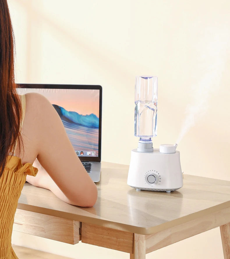 Mineral Water Bottle Air Humidifier Portable Desktop Aroma Diffuser Cool Mist For Bedroom Home Car Plants Purifier Humificador
