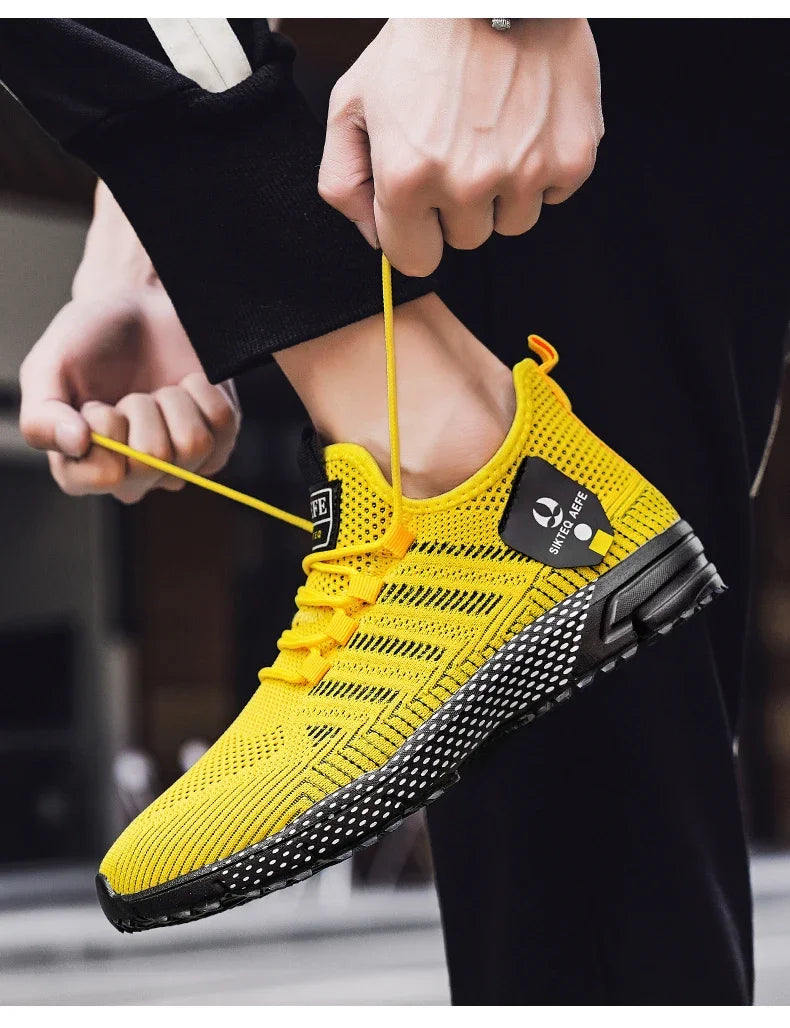 Man's Safety Shoes Badminton Luxury Men's Shoe Sale Knitwear Skateboard Cotton Sneakers Man Summer Rubber Bottom Tennis Airy