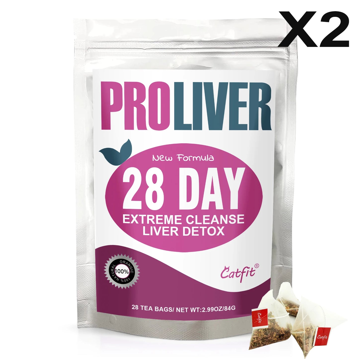 28day Detox Liver Tea for Improve Liver Function Clean the Lungs Treat Sore Throat & Bad Breath Protect Liver Health