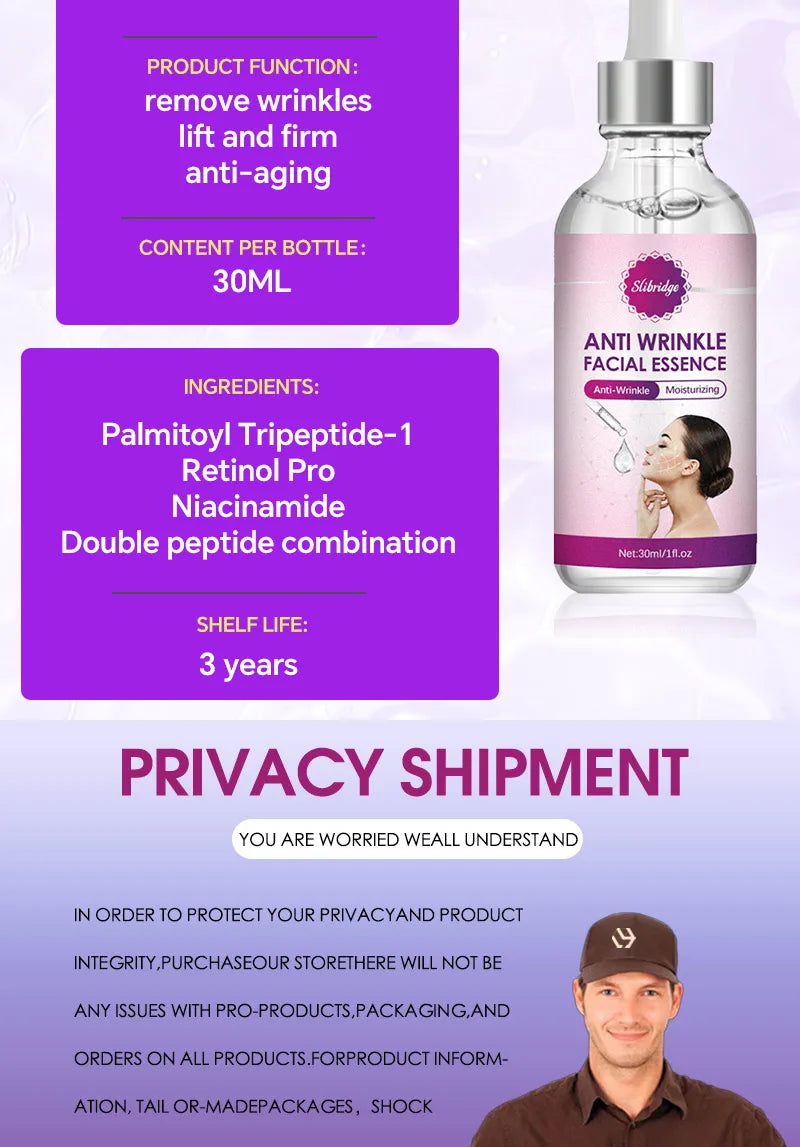 Anti-aging, anti-wrinkle, Remove wrinkles, Lifting firming，moisturizing