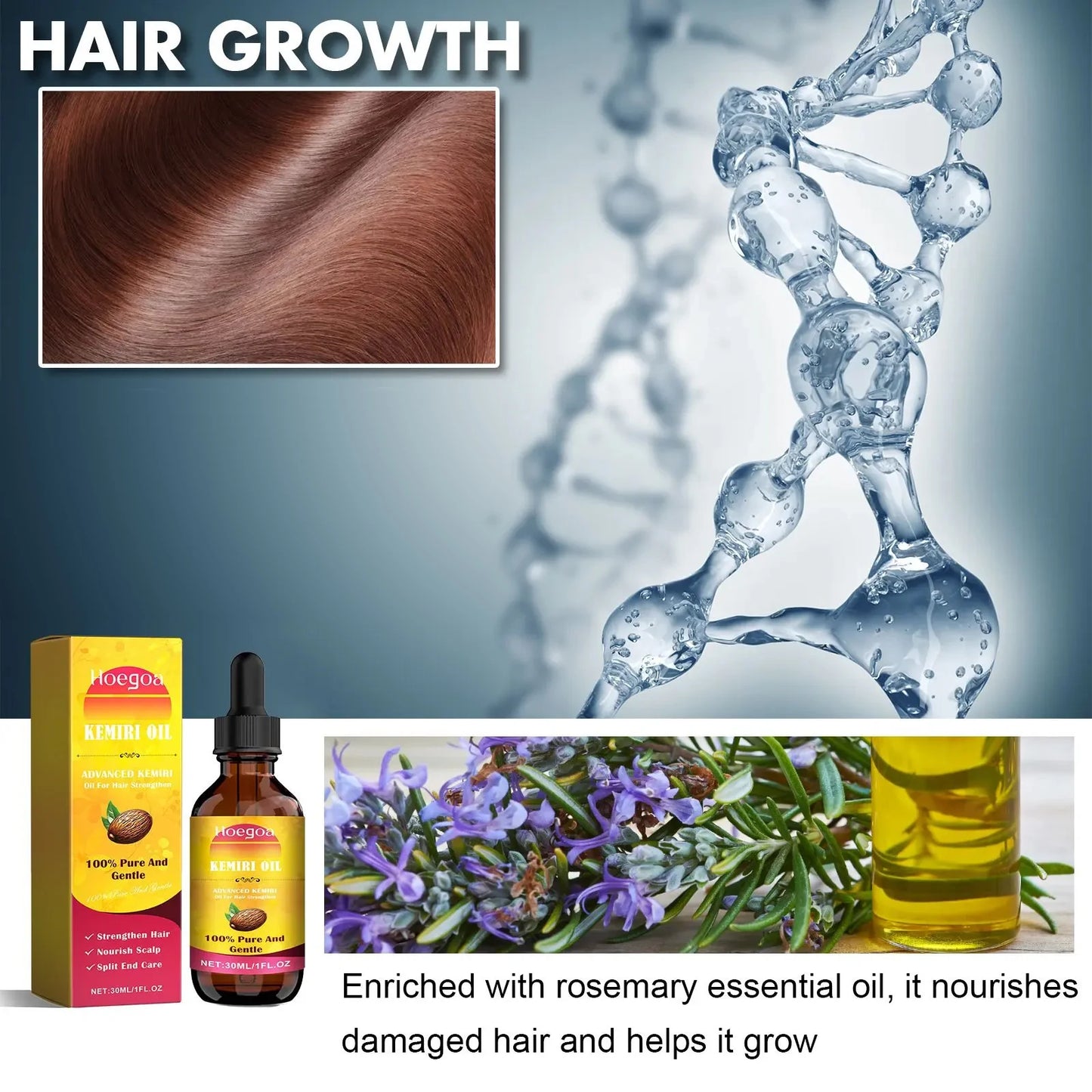 Hair Essential Oil Anti-Loss Serum Alopecia Treatment Dense Hair Strengthening Nourishing Repairing Split Ends Dry Hair Care Oil