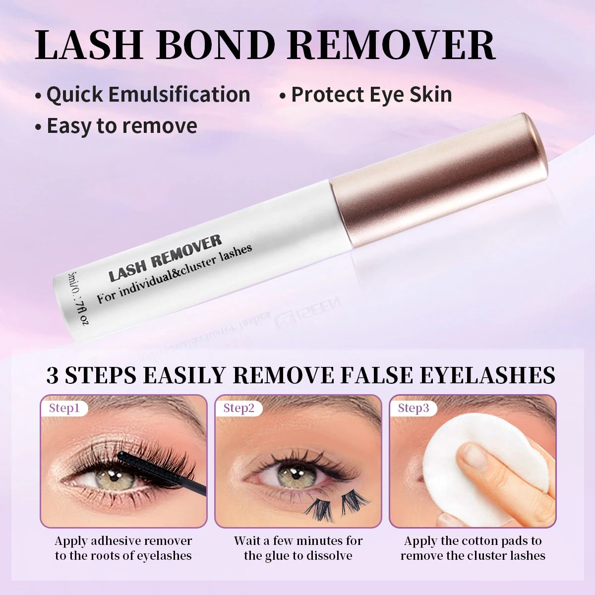 DIY Lash Extension Kit Clusters Individual Eyelashes Kit Mix Styles 9-16mm with Bond and Seal Eye Makeup Tool