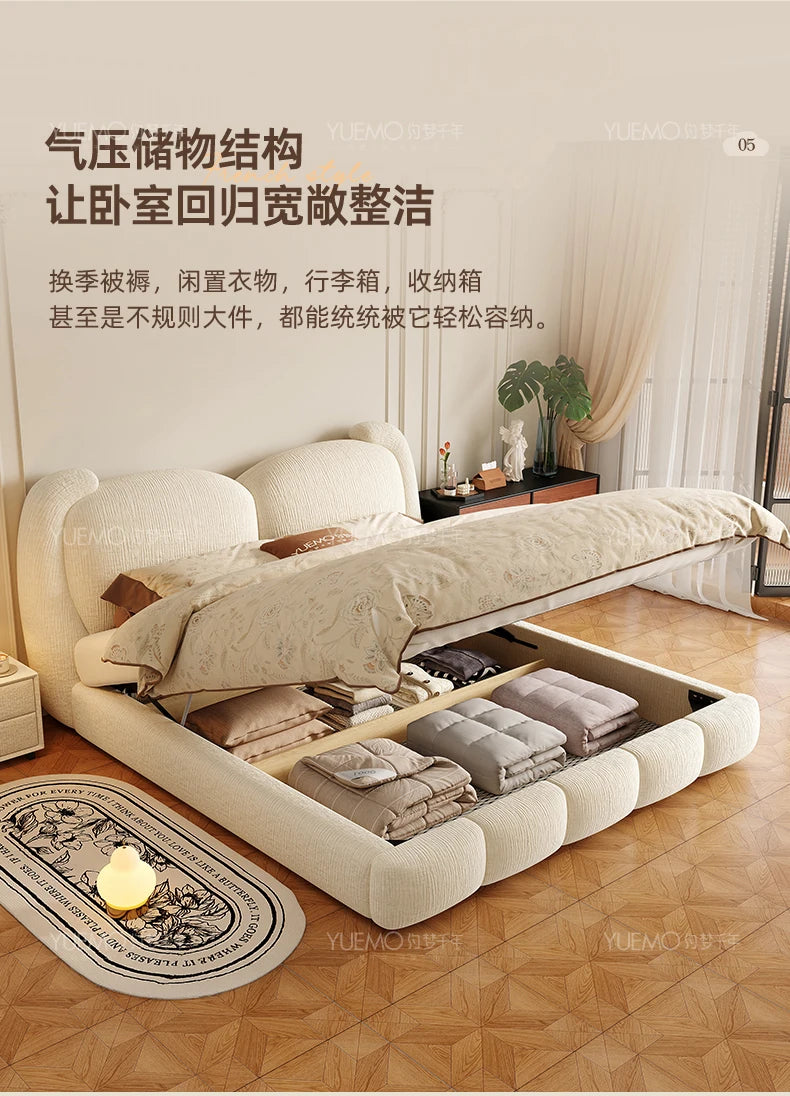 Bedroom Girls Bed Simple Design Wooden Frame Double Queen Massage Bed Sleeping Princess Letto Matrimoniale Unique Furniture