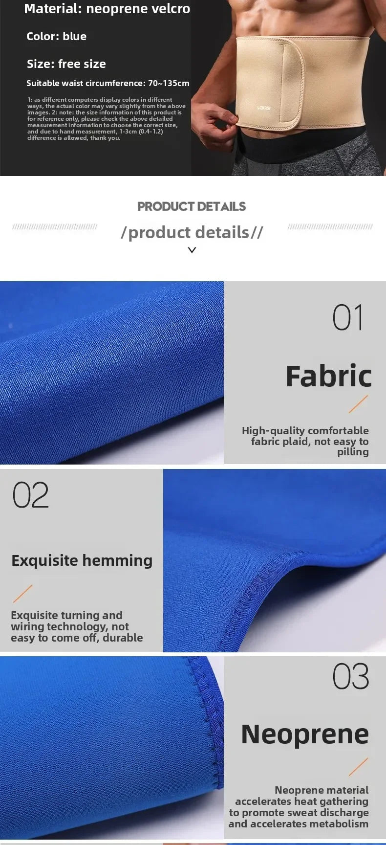 Fitness Waist Belt Sweat Protection for Outdoor Sports - Running Cycling Basketball Training Belt for All Groups