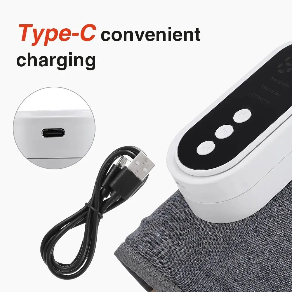 Masaje eléctrico para piernas, presión de aire de 360 °, masajeador muscular de pantorrilla, Airbag inalámbrico, masaje（1pcs）