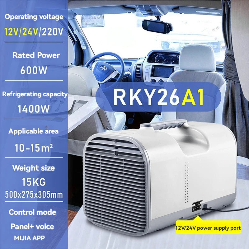 220V/24V/12V Portable Air Conditioning Compressor Outdoor Camping Air Conditioner For Home, Caravan,Truck,Camper, Car