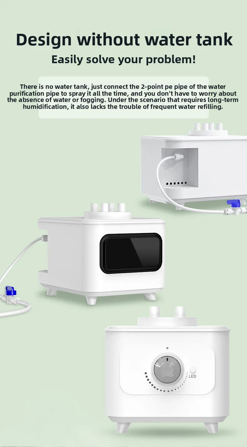 Automatic Water Refill Humidifier Fogger - Outdoor Mist Maker for Aquarium, Fish Pond, Garden, Rockery & Landscape Decor