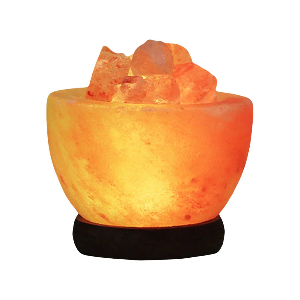 D5 Himalayan Salt Lamp Crystal Salt Rock Light with Base Crystal Salt Light LED Atmosphere Lamp Home Decor Bedroom Decoration