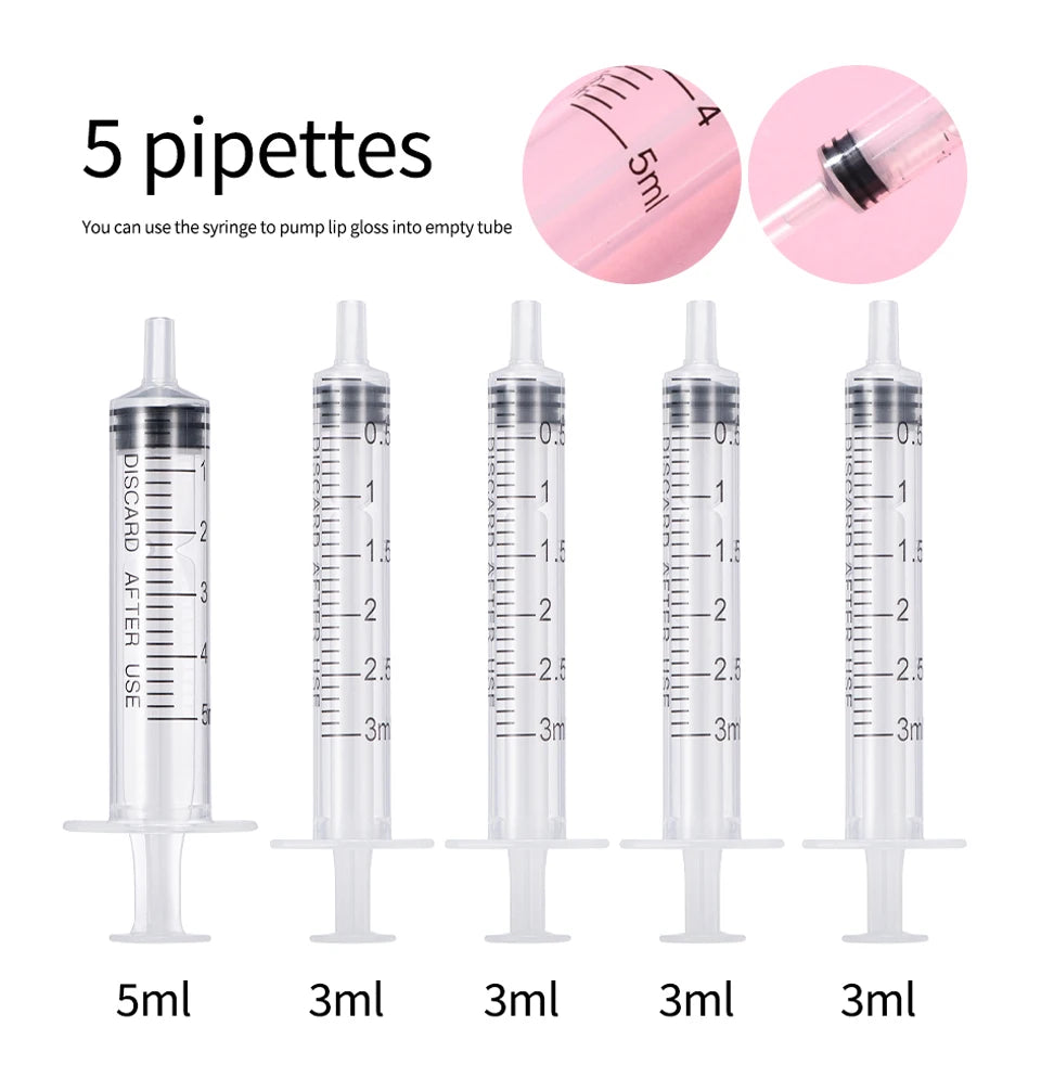 Moisturizing Lip Gloss Diy Kit Clear Lipgloss Base Gel Glitter Lips Makeup Handmade Cosmetic Lip Gloss Making Kit Gift Creative
