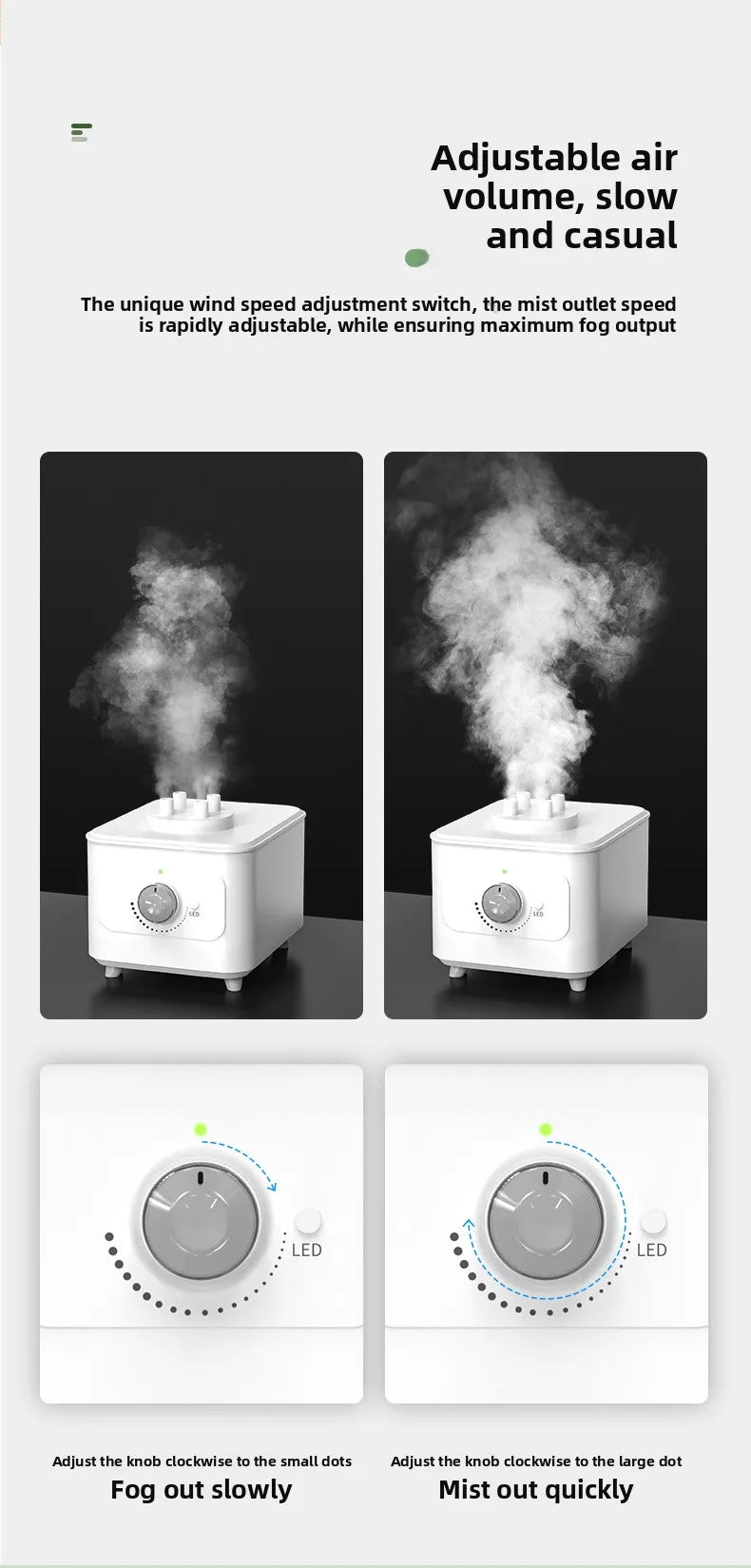 Automatic Water Refill Humidifier Fogger - Outdoor Mist Maker for Aquarium, Fish Pond, Garden, Rockery & Landscape Decor