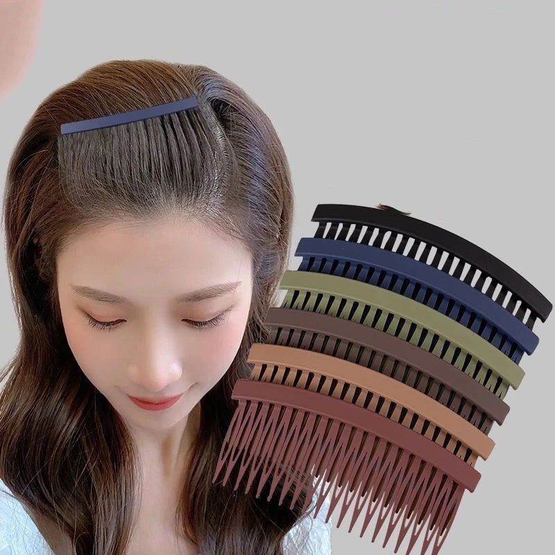 Women Fashion Hair Comb Large Simple Hairpin Bangs Fixed Arrangement Broken Hair Headband Back Head Comb Hair Accessories