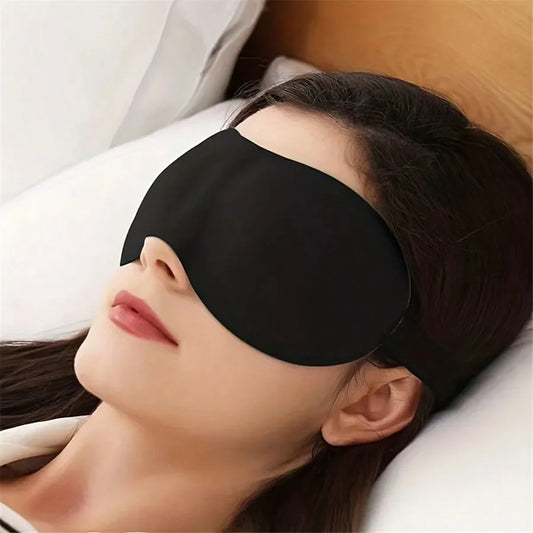 1 Smooth Natural Sleep Mask - Fully Adjustable Shoulder Strap, Suitable for Women and Men - Essential for Travel, Peaceful Sleep