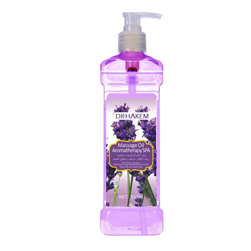 500ML Facial Body Massage Essential Oil Moisturizing Vegetable Oil Open Back Scraping Massage Essential Oil BB oil
