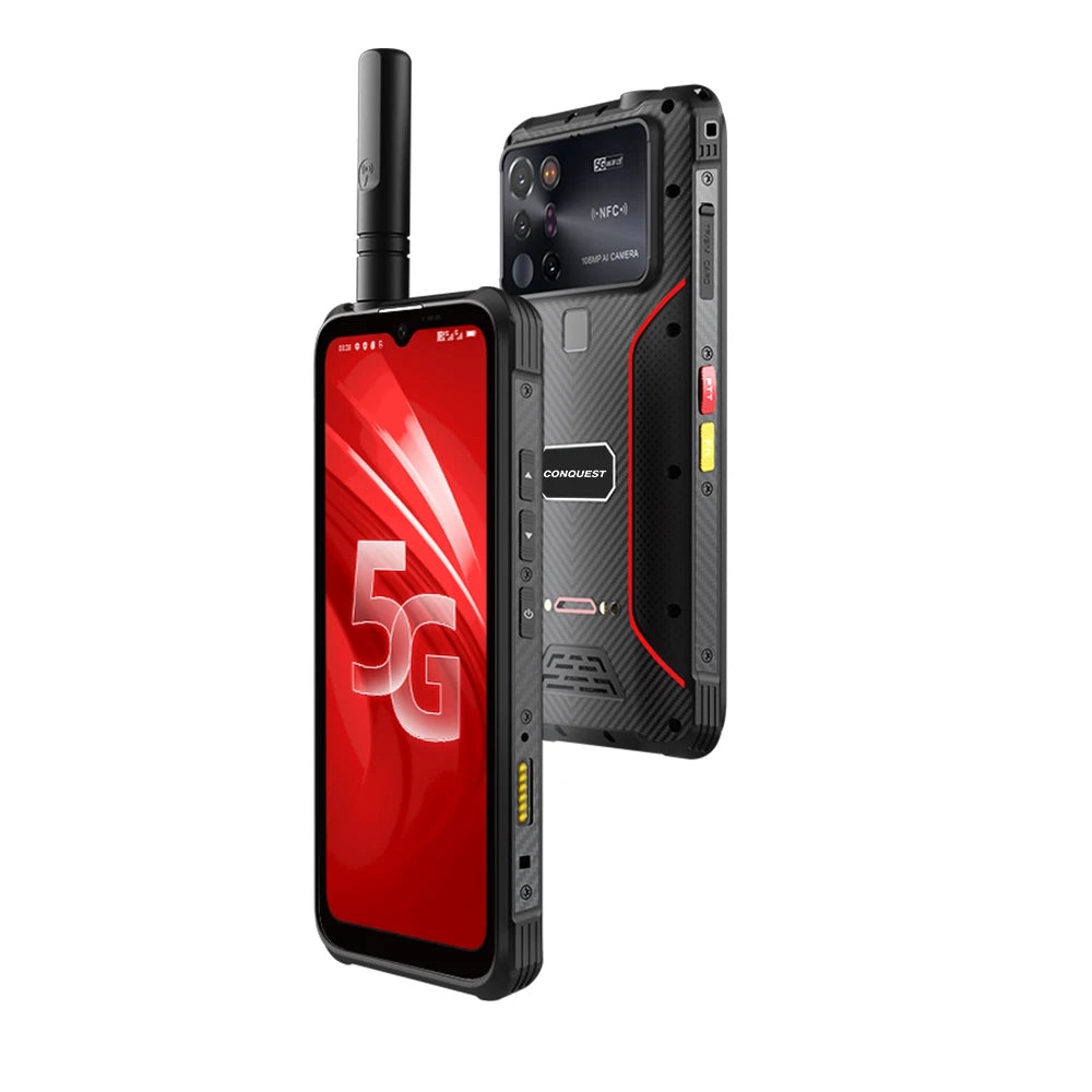 CONQUEST 5G Smartphone Network108MP Camera 12GB 512GB 66W Thermal Imaging  IP68 Waterproof NFC