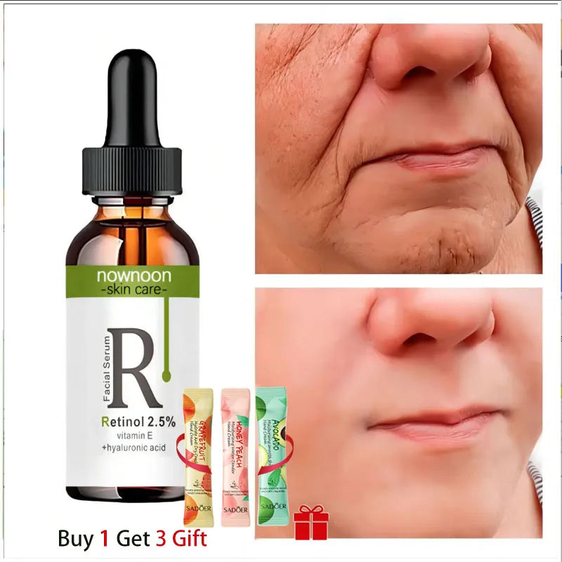 Retinol Serum Anti Wrinkle Fade Dark Spots Vitamin C Facial Serum Whiten Face Skincare Essence Skin Care Products