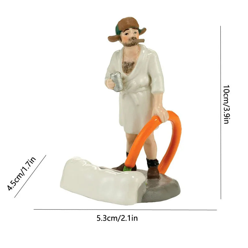 LED Christmas Music Popcorn House Xmas Decoration Scene Village Rotating Statue Christmas Home Desktop Decor Christmas Kid Gift