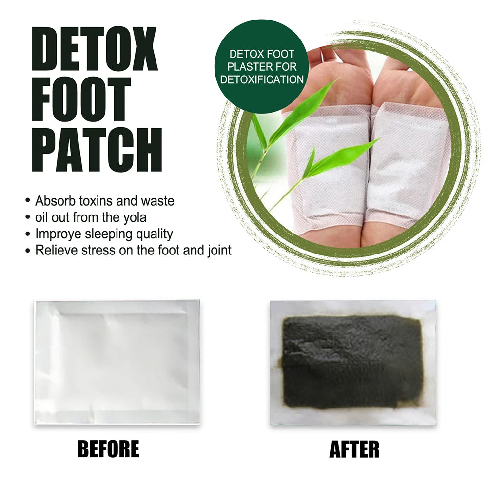 10-100PCS Detox Foot Patches Pads Pads Natural Herbal Wormwood Artemisia Argyi Feet Body Toxins Cleansing Relieve Stress Help Sl
