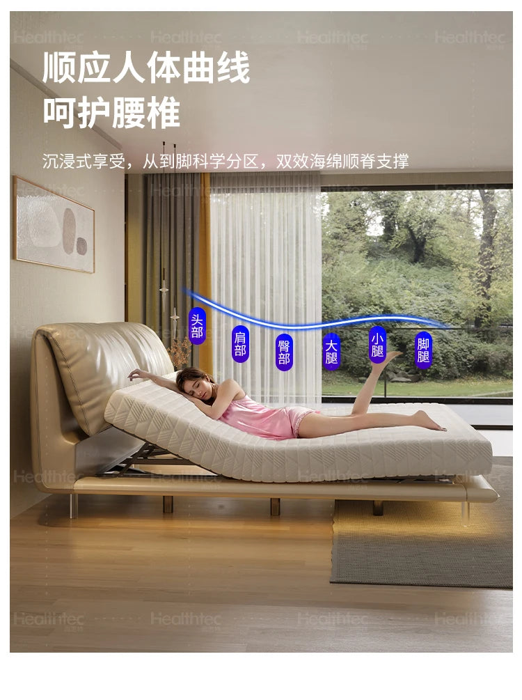 Bedroom Smart Bed Luxury Massage Modern Sofa Design Wooden Massage Bed Simple Sleeping Letto Matrimoniale Lounge Suite Furniture