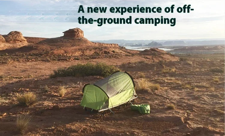 Tent Outdoor Camping Single Person Off-the-Ground Tent Integrated Folding Camp Bed Road Trip Fishing Camping Tent