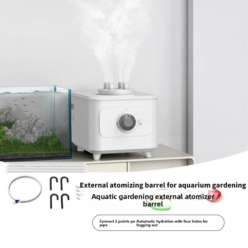 Automatic Water Refill Humidifier Fogger - Outdoor Mist Maker for Aquarium, Fish Pond, Garden, Rockery & Landscape Decor