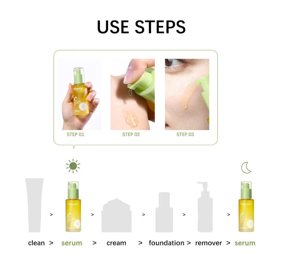 Vitamin C Serum Moisturizing Brightens Skin Repair Smooth Facial Essence Serum Facial Care Skincare Products