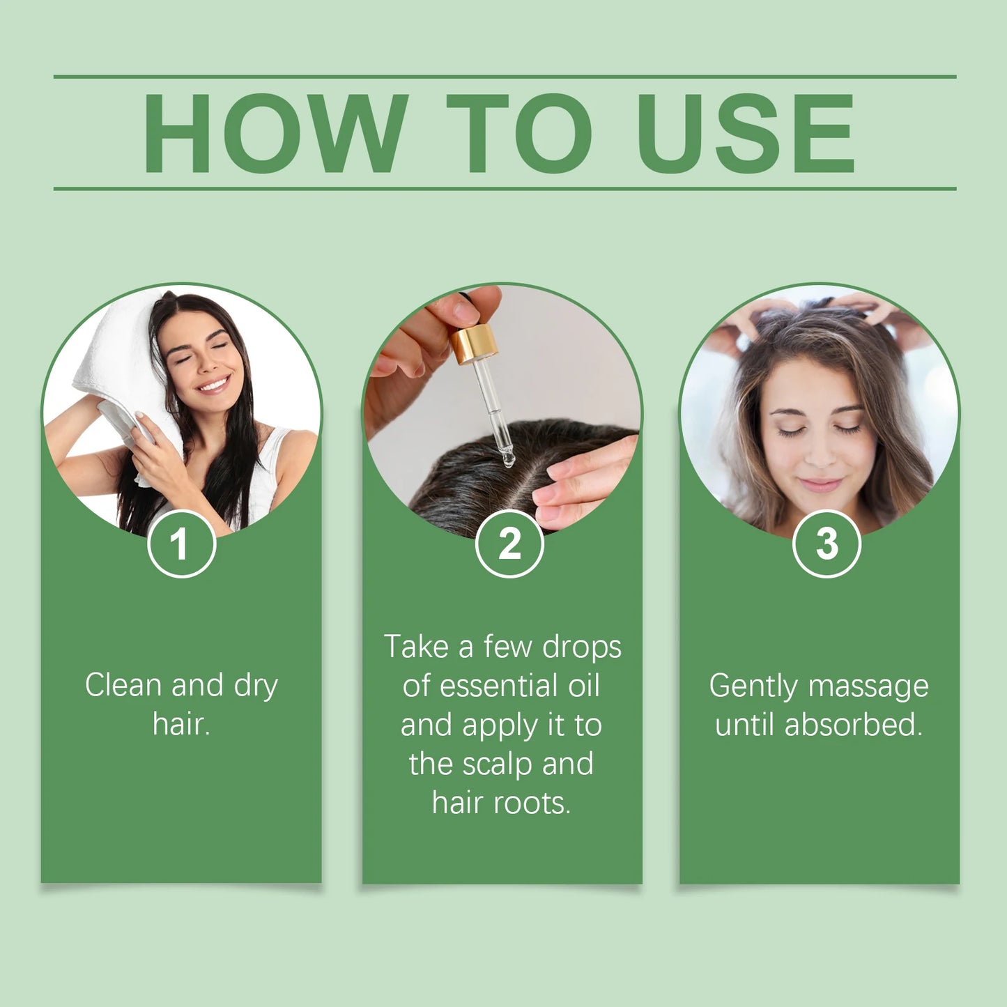 Rosemary Serum For Hair Growth Anti Loss Strengthening Smooth Hair Thicken Scalp Nourishing Repair Hair Regrowth Essential Oil