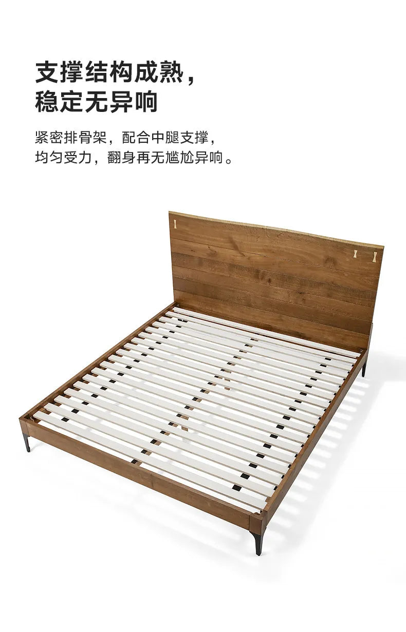 Bedroom Wooden Bed Design Space Saving European Headboards Sofa Bed Sleeping Platform Letto Matrimoniale Lounge Suite Furniture