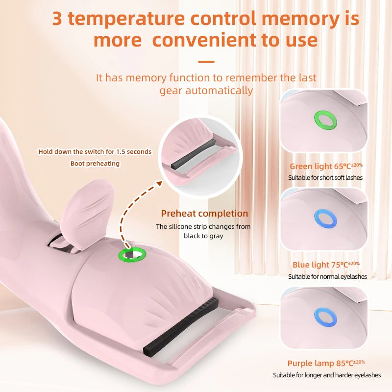 Electric Eyelash Curler Eyelash Curler,Heated Eyelash Curler, Rechargeable Electric Eyelash Curler