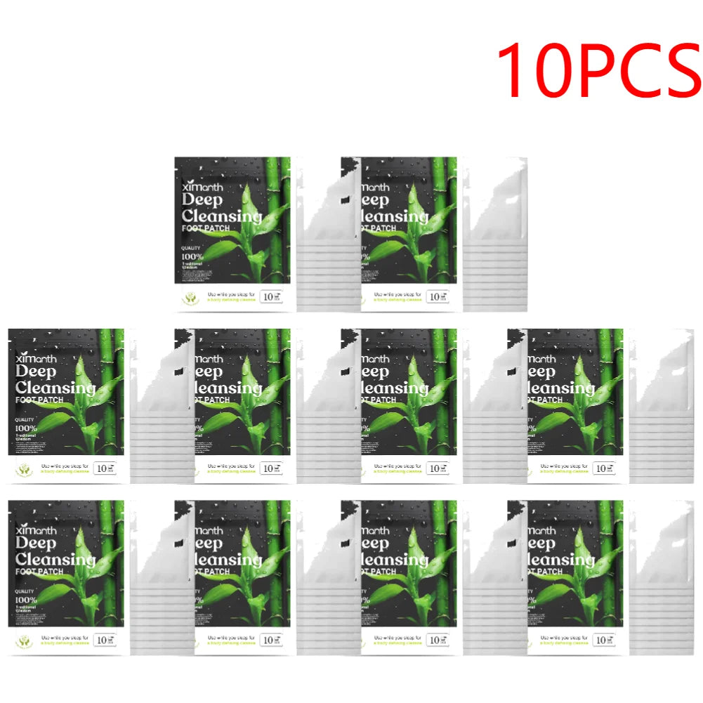 10-100PCS Detox Foot Patches Pads Pads Natural Herbal Wormwood Artemisia Argyi Feet Body Toxins Cleansing Relieve Stress Help Sl